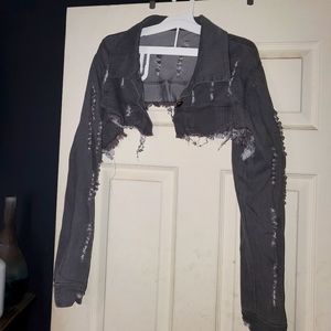 Distressed Jean Jacket